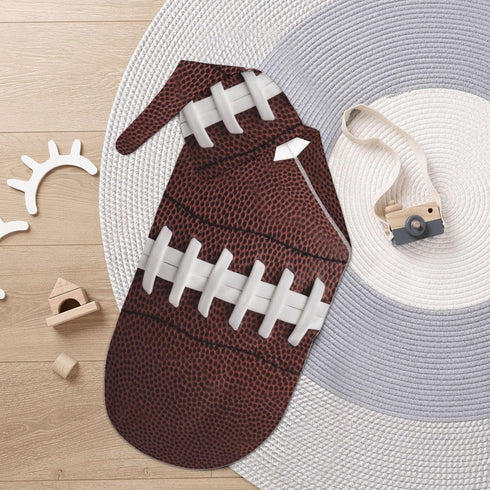 Football Swaddle Wrap, Newborn Receiving Blanket, Soft Sleeping Sack for Baby Boys Girls