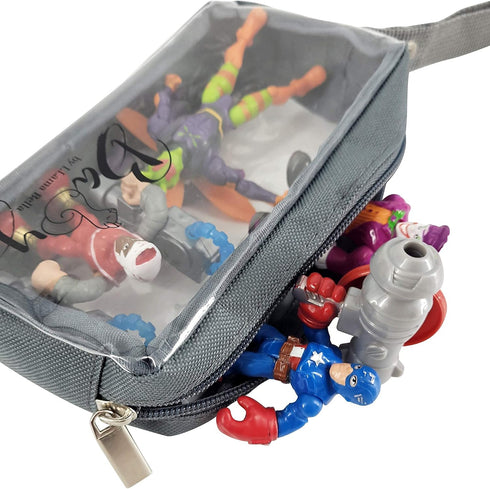 5 Set, Piece Diaper Bag Organizer Pouch Clear with Straps and Pacifier Case