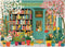PICKFORU Book Jigsaw Puzzles 1000 Pieces, Spring Flowers Bookstore Puzzles for Adults, Blooming