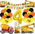 Cobesyood Construction Birthday Party Supplies,Party Decorations Kits Construction Birthday Party Supplies Foil Balloons