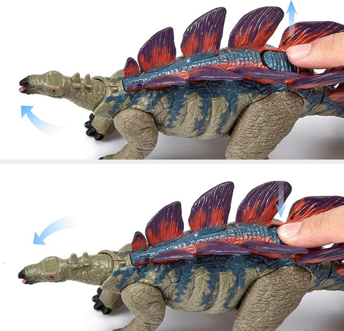 Dinosaur Toys for Kids 3-5 5-7, Realistic Jurassic Figures with Park Gate, Educational Play Set for Boys Girls