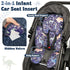 2-in-1 Pea Pod Infant Car Seat Insert Baby Car Seat Head & Body Support for Newborns abaoys Preemie Carseat Stroller