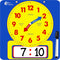 Large Dry Erase Magnetic Teaching Demonstration Clock - Kids Telling Time Learning Clock for Analog and Digital Time,