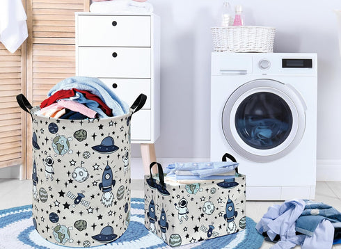Kids Toy Box Chest Hamper Storage Basket, Collapsible Organizer Bin Gift Baskets for Home/Dorm/Kitchen/Pet/Office