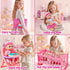 12in Set 20pcs Bag/Cradle/2 3 4 5 6 Golray Girl Baby Doll Crib and High Chair - Sound&Pee Interactive Baby Doll