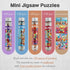MISITU Small Jigsaw Puzzles for Adults, 150 Pieces Mini Puzzles with Balloons Birthday Themes, 4 Packs Travel Puzzles