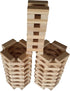 Magz Magnetic Wooden Bricks - 40 Piece Building and Stacking Set with Magnetized Natural Wood Blocks