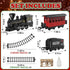 15-Piece Set Set 3-8 christmas tree train with Smoke, Sound & Lights - Fancy Track & Vintage Passenger Carriages