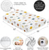 Sweet Jojo Designs Fitted Baby Crib Sheets (Outer Space Themed) for Boys, Infant Nursery, Toddler Room - Standard Size