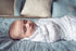 3 Pack Muslin Cotton Baby Swaddle Blankets, Large Sage Green & White Hand-Drawn