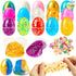 JOYIN 16 Pcs Prefilled Easter Eggs with Crystal, Galaxy, Slime and Confetti