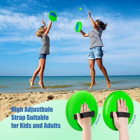 Set 3 4 5 6 7 8+ PlayZap Toss and Catch Ball - Outdoor Toys for Family Games - Outside Yard Pool Beach Toys for Years