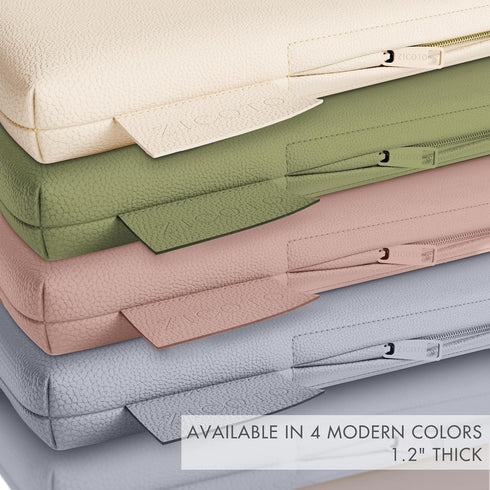 Stylish Vegan Leather Baby Play Mat - Soft, Easy to Clean Floor Mat Creates A Safe Play Area for Your Baby - The