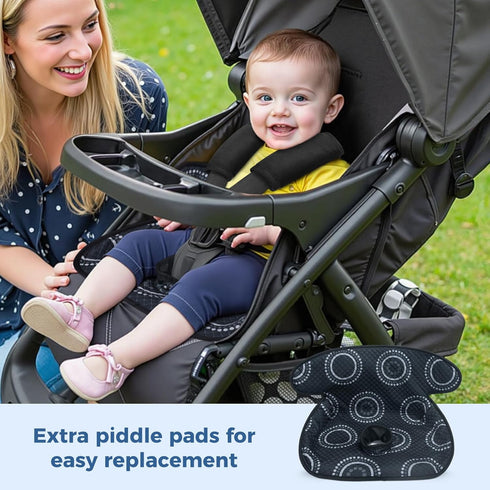 COOLBEBE 2 Pack Set Car Seat Protector for Potty Training, Dry Waterproof Car Seat Liner Toilet Training & Strap Covers