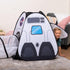 JOYIN White Rocket Ship Pop Up Play Tent - Kids Indoor Outdoor Spaceship Tent Set with Tunnel and Playhouse