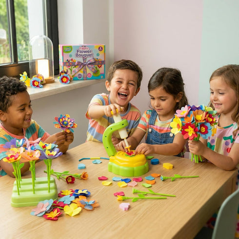 3+ Fabric Flower Bouquets Toys, DIY Craft Kits Toys for Kids - Flowers Market Toy, Build Your Flower Bouquet, Arts