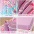 Set 4-Piece Sets Set, VIVILINEN Toddler Bedding for Girls Mermaid Tail Toddler Comforter for Baby Purple Blue Toddler