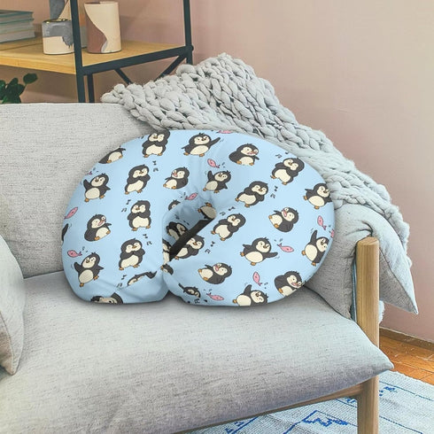 Kathyboom Penguins Nursing Pillowcase for Maternity Mom, Durable Ultra Soft Breastfeeding Pillowcase for Newborn Baby