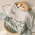4-Layer 47"x47" lulumoon Muslin Baby Blanket Neutral: Soft Cotton Toddler Blanket for Daycare with Bunny- Ideal