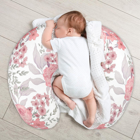 Nursing Pillow Cover, Breastfeeding Pillow Cover Stretchy Removable Feeding Pillowcase for Newborn, Ultra Soft