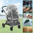 Universal Stroller Rain Cover Compatible with Graco, Waterproof Stroller Cover - Clear Weather Shield, Breathable