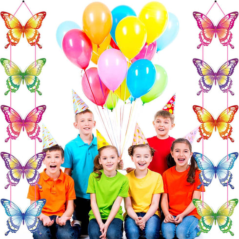 Butterfly Birthday Party Decorations, Supplies for Indoor Home, Outdoor Banner Porch Sign