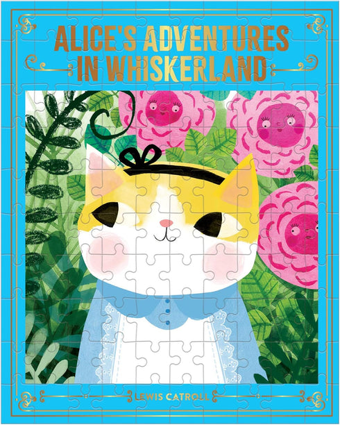 Mudpuppy Alice’s Adventures in Whiskerland Puzzle, 100 Pieces, 10.75” x 13.5” – Bookish Cats Jigsaw for Ages 6+