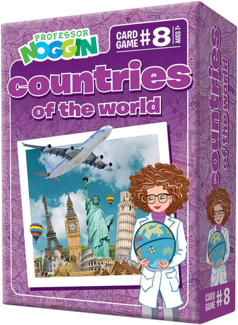 Outset Media Professor Noggin's Countries of The World Trivia Card Game -