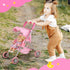3+, GAGAKU Baby Doll Stroller for Toddlers, Foldable Toy Stroller with Storage Basket and Bag, Diapers - Reborn Doll