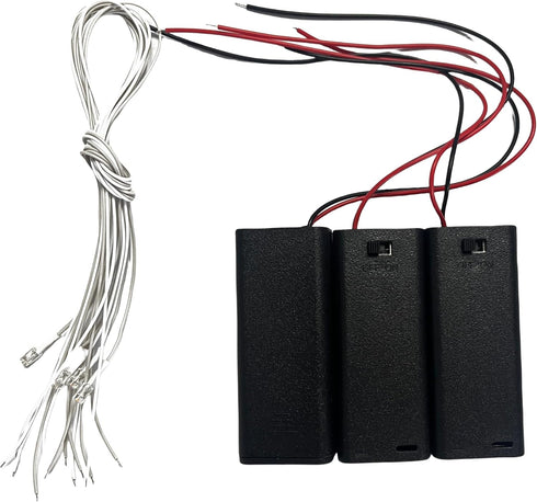 Flever DIY House Accessory for Dollhouse Miniature-3 PCS of AAA Battery Packs
