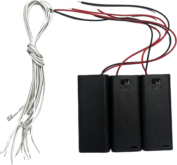 Flever DIY House Accessory for Dollhouse Miniature-3 PCS of AAA Battery Packs