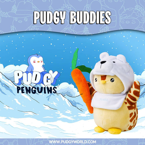 Plush Buddies - Adopt Your New Forever Friend with 4 Different Stuffed Animal Penguin plushie Designs, Each Comes Complete with a Redeemable Digital Experience Code, 7.8 Inch