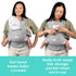 3in1 100% Baby Trend Caleo Newborn Carrier, Snuggle Grey Cotton, Machine Washable, Lumbar Support & Builtin Sun Hood