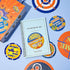 Zonon 60 Pieces Dart Battle Stickers, Birthday Party Themed Labels for Party Favors
