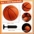 Vinsot 8 Pcs Mini Basketballs Bulk, Size 3 Mini Rubber Basketball with Air Pump for Indoor Outdoor Party Favors