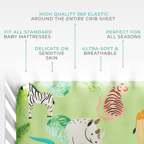 (52" 28" 9") Posh Peanut Baby Crib Sheets for Boys & Girls - Viscose from Bamboo Crib Sheets for Standard Baby