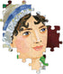 eeBoo: Piece and Love Jane Austen's Book Club 1000-piece Jigsaw Puzzle for Adults and Families, Glossy Pieces