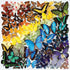 Galison 500 Piece Jigsaw Puzzle - Rainbow Butterflies - 20”x20” - Perfect for Family Fun