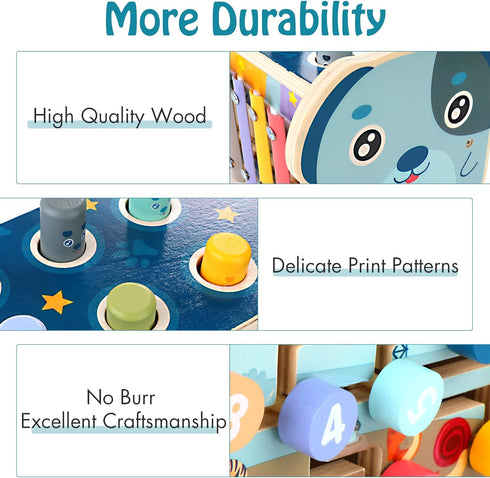 Hammering 12+ 1+ 1-2 KIDWILL Wooden Pounding Toy for Months Kids, Montessori Toys for Year Old Babies, Early