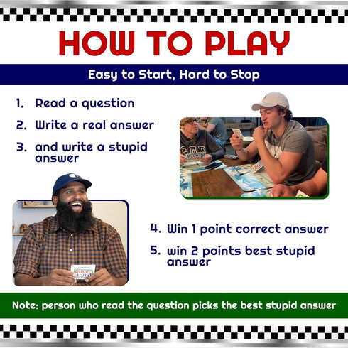 Trivia Card Game Family Games for Adults & Teens, Hilarious Party Games for Family Game Night Fun, Educational