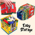 Community 1 2 3 Atoylink Toddler Sorting and Stacking Toys with Magnetic Wooden Cars & Helpers, Baby Number Blocks