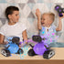 Rechargeable Emo Robot Toy, Remote Control Robot with Auto-Demonstration, Smart Robot Gift for Kids Age 3+ Purple