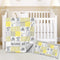 Naseagleeye Personalized Yellow Bedding Set for Baby Girls & Boys, Custom Name Crib