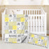Naseagleeye Personalized Yellow Bedding Set for Baby Girls & Boys, Custom Name Crib