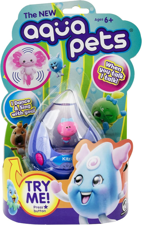 3 6+ Lotti Super-Cute Axolotl Interactive Floating Water Pet with Lights, Sounds & Games Collectible Toy for Kids Ages