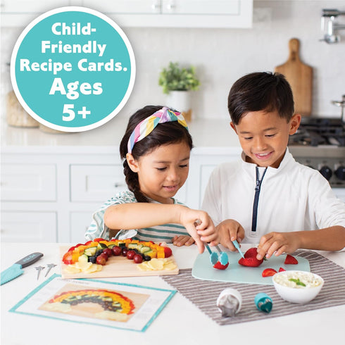 Set 25 Set, 5+ MindWare Playful Chef: Deluxe Charcuterie Kit Real Kids Cooking - Kids Cooking Utensils Including Safe