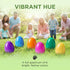 Viaecone 6 Pack 6 Inch 6 Jumbo Easter Eggs, Large Fillable Plastic Easter Eggs in Bright Colors, Big Empty Surprise