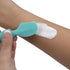 Nuby Diaper Cream Soft Silicone Brush with Suction Base & Travel Case, Mini Size (Aqua)