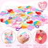30 Packs 6 JOYIN Valentines Day Gift Cards with Pop Bubble Keychains, Designs Mini Colored Pop, Multi-Shape Stress