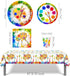 45PCS Art Paint Party Supplies, LIYDE Decorations for 8, Disposable Tableware Include Plates Cups Napkins Tablecloth